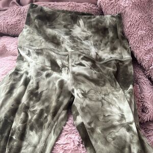 Lululemon leggings- no size tag on them, would say XS.